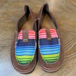 Ariat  Cruiser Loafer Slip On Rainbow Stripe Suede Brown Multicolor Size 8.5 Photo 1