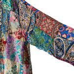 Kathmandu Imports NWTs Patchwork Kimono Jacket Gold Metallic Print One Size Pink Size undefined Photo 3