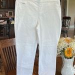 Nine West  White Pull On Pants Skinny Crop Womens 10 Photo 0