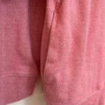Lands' End  Pink Button Sweater Pockets - Size Medium Photo 3