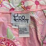 Lilly Pulitzer Vintage Cheeri-O Pants Pink Paisley Floral Butterfly Crop Capri 0 Photo 11