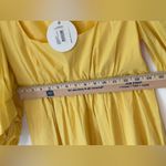 STAUD  Yellow Mini Dress with Puff Sleeves size small Photo 8