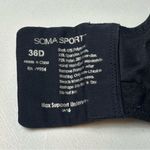 Soma Women's Sport Max Impact Underwire Sports Bra Black Size 36D Photo 6
