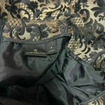 Worthington Pencil Skirt - Size 8 - Black and Gold Brocade - Back Zip Photo 4