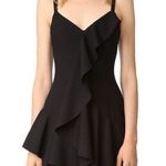Cinq à Sept Cinq a Sept Zahara Black Ruffle Mini Dress Sleeveless Size 0 Photo 0