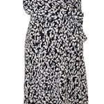 Karin Stevens  black and white faux wrap‎ dress, Size 6 Photo 0