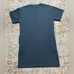 Athleta  Seasoft Rib Tee Dress Athleisure Casual Lounge Pockets Size Small blue Photo 2