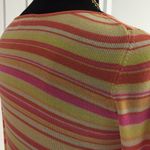 Burns Multi Color Stripes Knit Sweater NWOT Photo 4