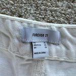 Forever 21 White  Jean Shorts Ripped Photo 3
