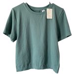 A New Day NEW Nylon Blend Short Sleeve Shirt Sage Green Size XXL Stretch Crew Photo 0