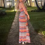 American Rag Strapless Sweetheart Maxi Dress S Boho Multicolor Photo 1