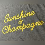 C&C California  Sunshine & Champagne Sweatshirt in Gray Size XL Long Sleeve Photo 6
