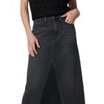 joe's jeans Joe's Tulie Denim Midi Skirt Womens 23 Black With Grace Vintage Stretch $228 NWT Photo 1