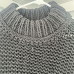Free People My Only Sunshine Black Chunky Knit Sweater Size Small Photo 6