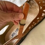 Jbu Like New  Brown Cutout Mary Jane Boho Festival Beachy Flats Photo 5