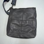 The Sak Leather Crossbody Bag Purse Lucia Gray Shoulder Guitar Strap Womens Photo 2