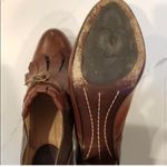 Frye Brown Cognac leather Oxford Pumps Heels Photo 2