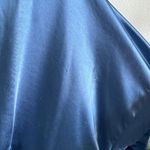 Anne Klein Blue Jay Washed Satin V-Neck Midi Dress Size 12 NWT Photo 2