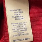 Rafaella  Pointelle Red Cowl Neck Sweater Top Size 1X NWT Photo 3