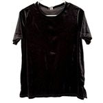 Old Navy velvet design black short sleeved tshirt top casual comfortable Photo 0