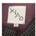 XIAO Colorblock Tunic Jacket Women Size L‎ Top Linen Art To Wear Langenlook BOHO Yellow Size L Photo 11