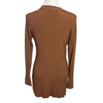 L'Agence L’AGENCE Lucas Ribbed Long Cardigan Women’s Size Small Brown Bell Sleeve Knit Photo 5