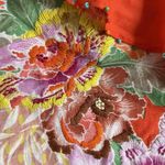 Rene Derby Collection S Beaded Embroidered Top Cotton Red Photo 2