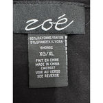 Zoe Casual Top Long Sleeve Scoop Neck with Sequin Detailing Black Women's US XL Photo 6