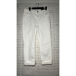 Chico's NWT So Slimming Girlfriend Crop Rolled Cuff Jeans White Size 0.5 10 Photo 1