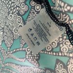 Lands' End L Floral Swim Shirt Rash Guard Long Sleeve Aqua Blue White Navy Size L Photo 4