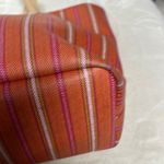 Coach Legacy Red and Cream Striped Tote Photo 6