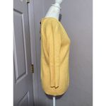 St. John  Sport Canary Yellow Cary Wool Blend Long Sleeve Pullover V-neck S Photo 2