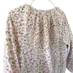 J.Crew Tie-sleeve button-front cotton poplin top in meadow floral Photo 4