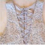 Lovers + Friends  NWT Blue Escape Lace-Up Lace A-Line Mini Dress Photo 3