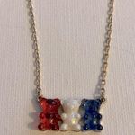 Betsey Johnson Betsy Johnson red white blue teddy bear necklace Photo 1