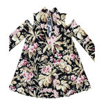 Show Me Your Mumu Cold Shoulder Long Sleeve Mini Dress Floral Size XS Mock Neck Photo 4