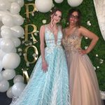 Prom Dress Tan Size 8.5 Photo 2