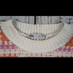 ZARA  Crochet Chenille Granny Square Patchwork Tutti Sweater Sz‎ S Photo 3