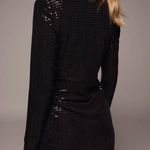 ZARA NWT  Shiny Shimmer Appliqué Draped Mini Dress Photo 4