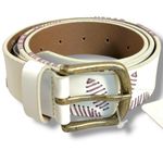 Free People Embroidered Bohemian Retro 70s Swift Haze Leather Belt Moon Dust S M Photo 9