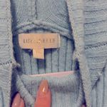 Luzabelle Dusty Blue Ribbed Turtleneck Pencil Sweater Dress Size XS Photo 2