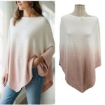 Barefoot Dreams  CozyChic Ultra Lite Ocean Breeze Poncho Ombre Rose One Size Photo 1