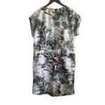 Relativity Women Dress M Abstract Animal Print Drawstring Waist Indie Y2K Retro Photo 2