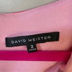 David Meister colorblock orchid floral belted sleeveless sheath dress sz 2 Photo 8