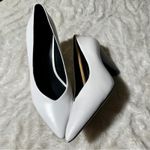 Rebecca Minkoff  Size 8 Zuria White Leather Black Heel Neutral Classic Heritage Photo 8
