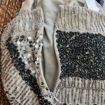 Piperlime gray beaded mini skirt Size L Photo 7