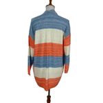 Entro  Womens Knit Cardigan Sweater Small Open Front Striped Boho Cozy Photo 2