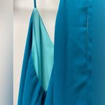 EXPRESS Barcelona cami large tank two toned turquoise blue soft thin straps Photo 2