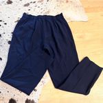 Babaton  Cohen Pants Navy‎ Blue Pleated Elastic Waist Crop Trouser Size 4 Photo 10