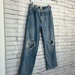 Universal Threads Universal Thread 90s Baggy Straight Distressed Light Wash Jeans Women’s 8/29 Y2K Photo 1